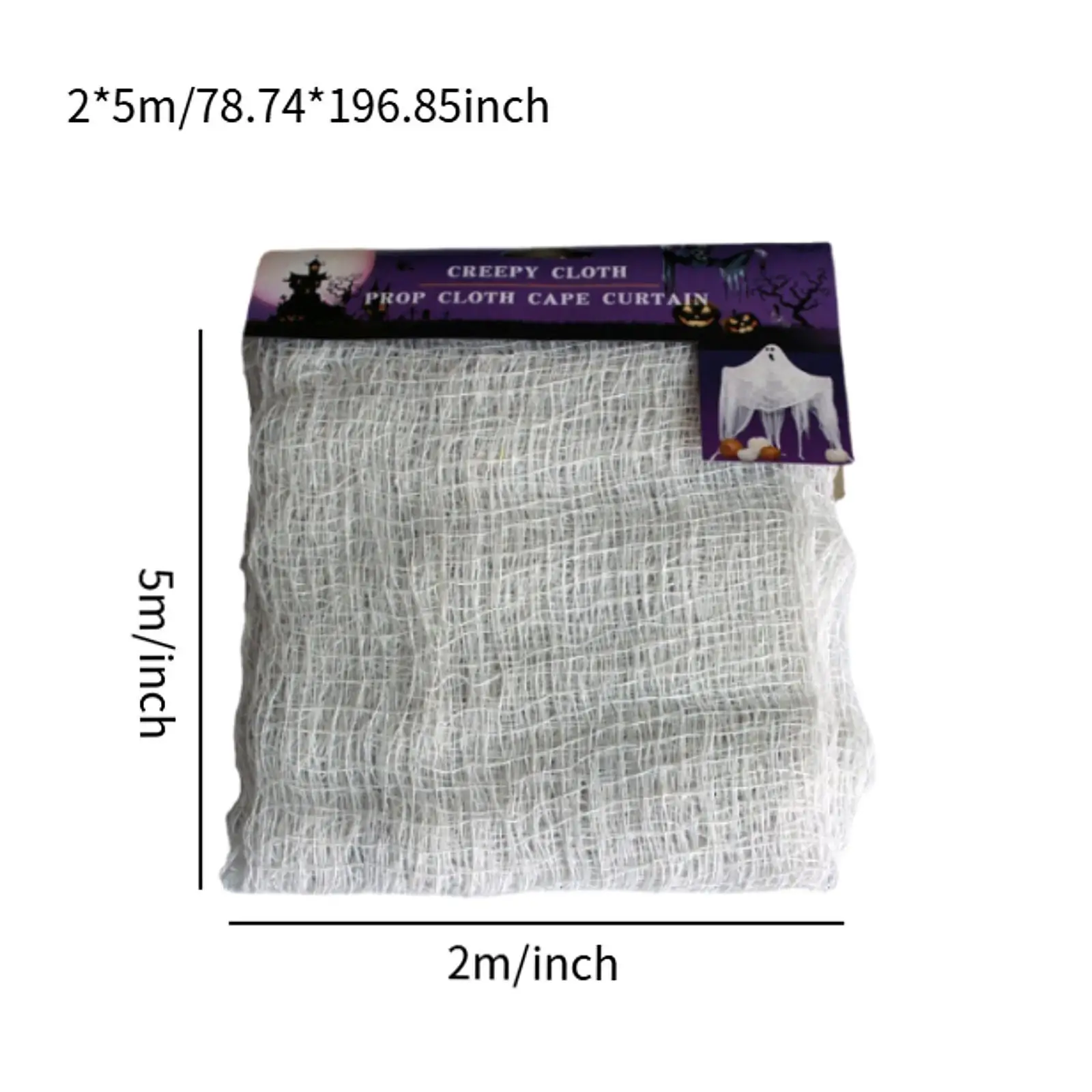 Spooky Scary Gauze Decor Holiday Prop Halloween Creepy Cloth Spooky Creepy Gauze for Party Festival Haunted House Doorway Indoor