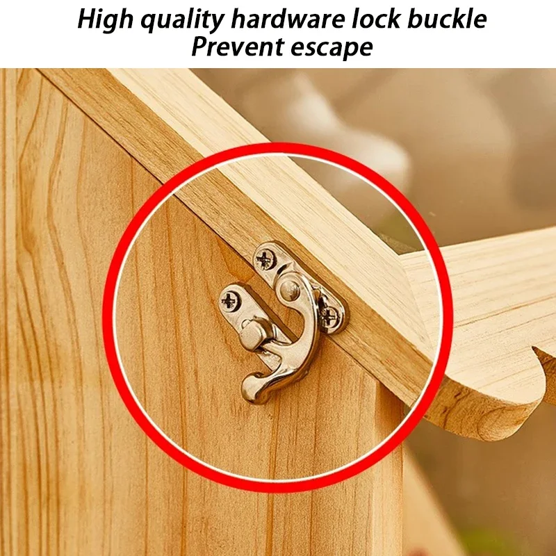 Perrera de lagarto de madera maciza, jaula grande acrílica para cría de reptiles, Tarántula, araña, terrario, hámster, Gecko, caja para reptiles, incubadora - imagen 3