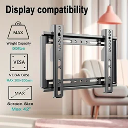 Soporte de pared para TV 14"-32" – Universal VESA hasta 25 kg