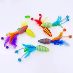 Juguete interactivo de plumas para gatos – Palo flexible
