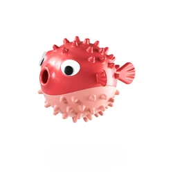Pelota sonora con forma de pez para perros – Resistente a mordiscos
