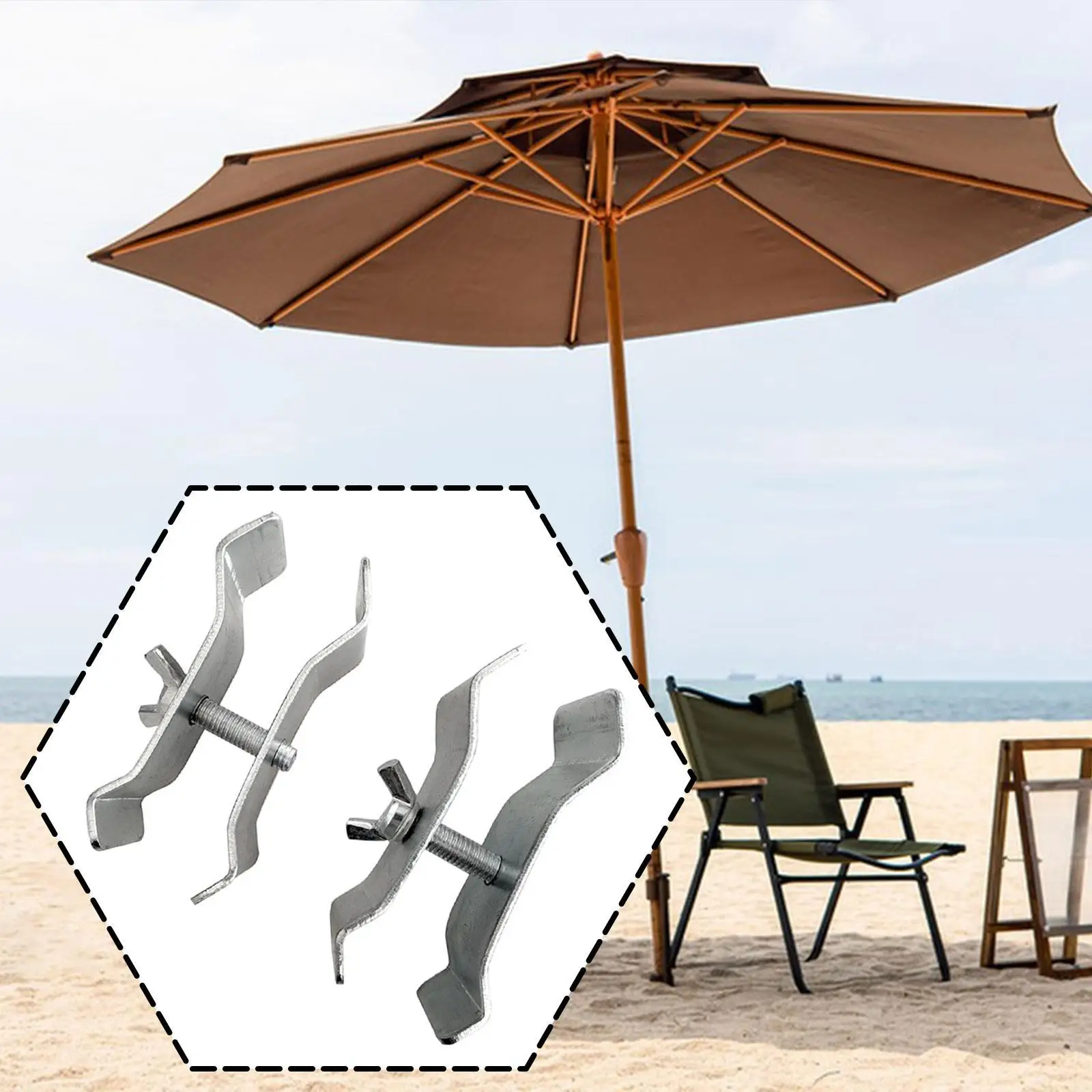 Porta-parasol ajustable para sombrear a gato y perro en terraza