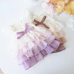 Vestido de tirantes con degradado pastel para perros y gatos