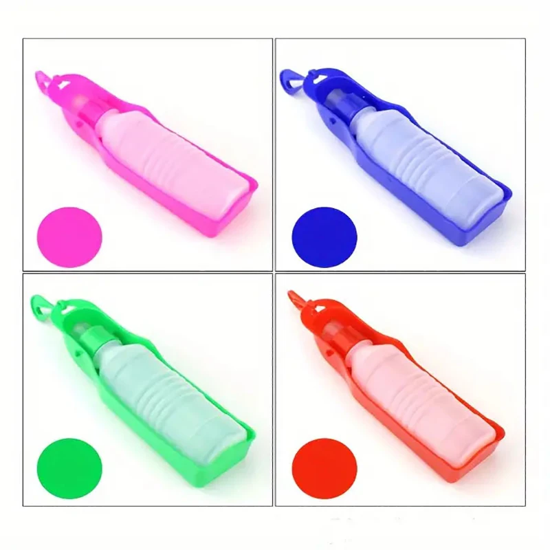 Botella de agua para perros, bebedero plegable, botella de agua portátil de plástico para mascotas, tazón alimentador de agua potable para viajes al aire libre para perros - imagen 3