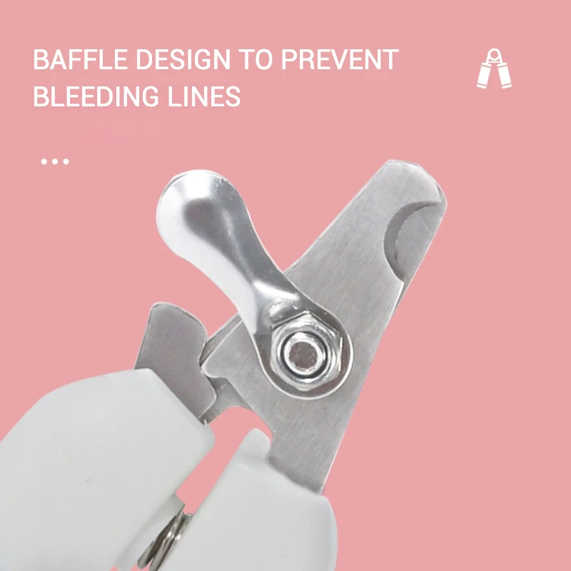 Juego de cortaúñas para mascotas con lima, cortauñas de acero inoxidable para perros con protector de seguridad, mango antideslizante, suministros para mascotas - imagen 5