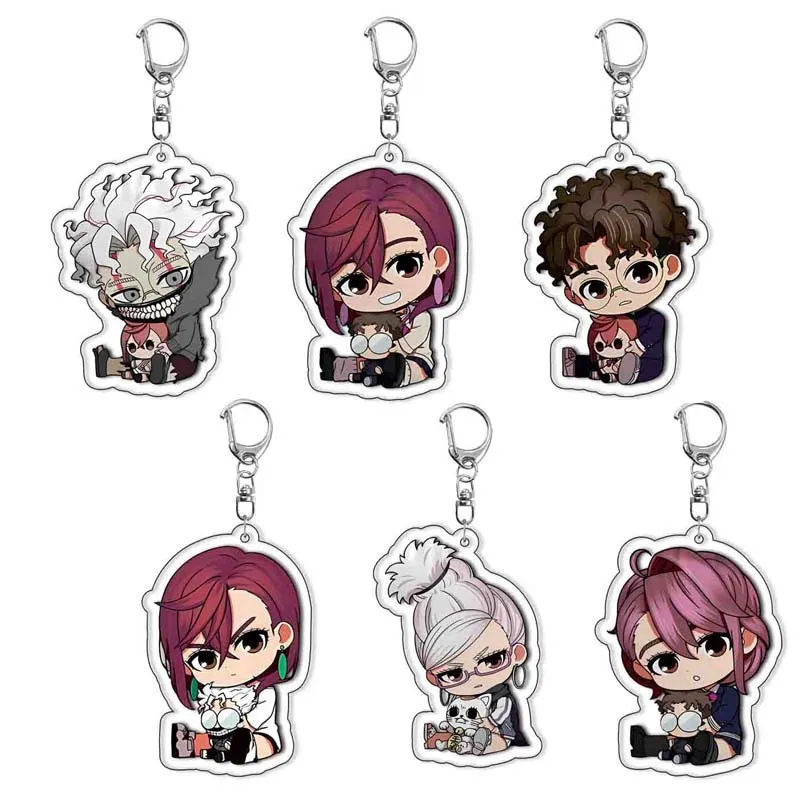 Llavero acrílico Dandadan 6 piezas kawaii para bolso o coche