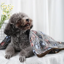 Manta franela 2 en 1 para gatos y perros – Cálida para invierno