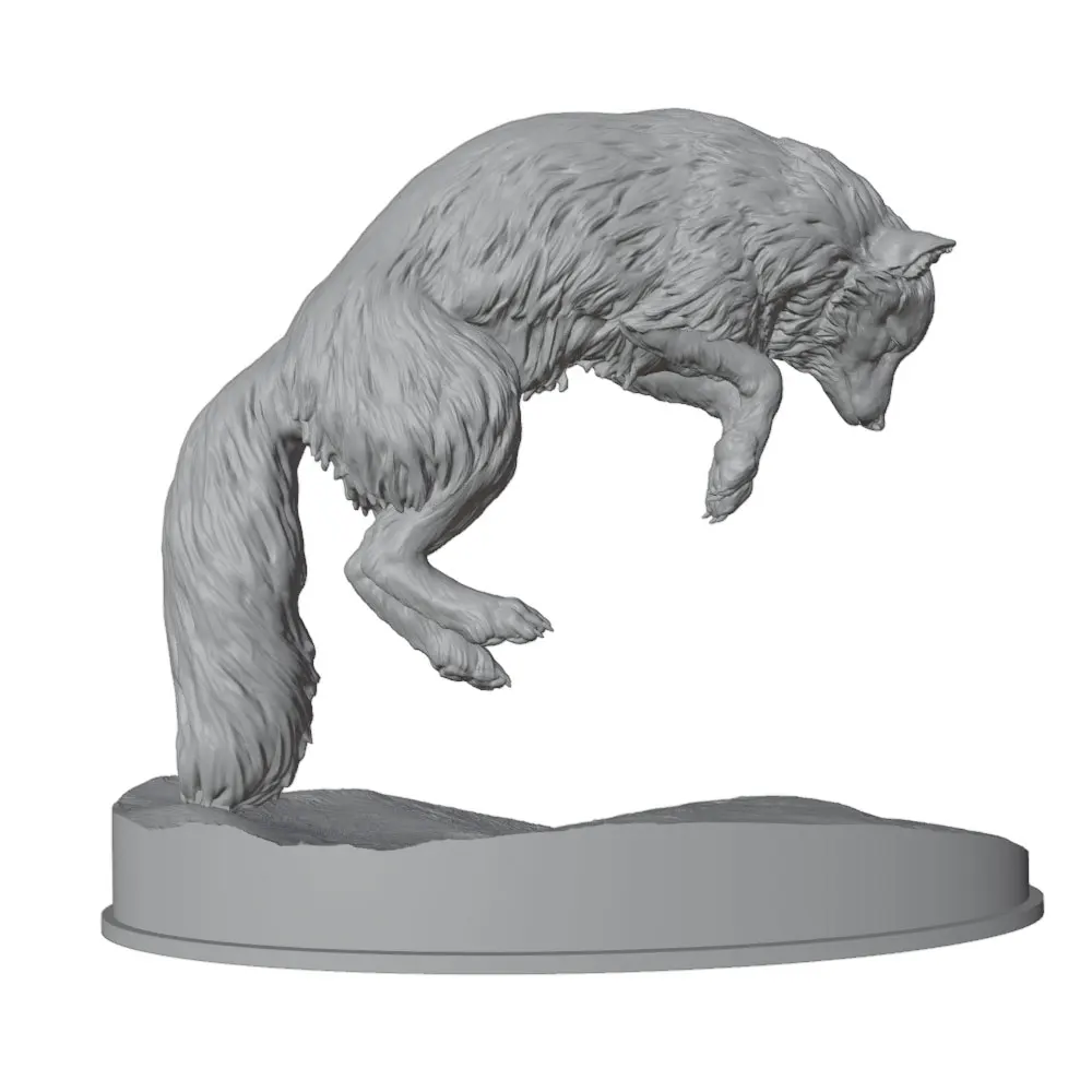Figura decorativa 3D zorro antártico para gatos y perros - imagen 4
