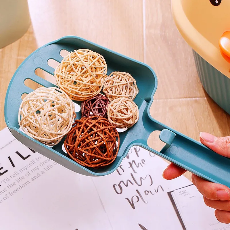 Pala de arena para gatos, pala de arena colgante para gatos, palas de arena huecas grandes para gatos, limpieza de inodoro, cuchara de arena para gatos, productos para mascotas - imagen 2