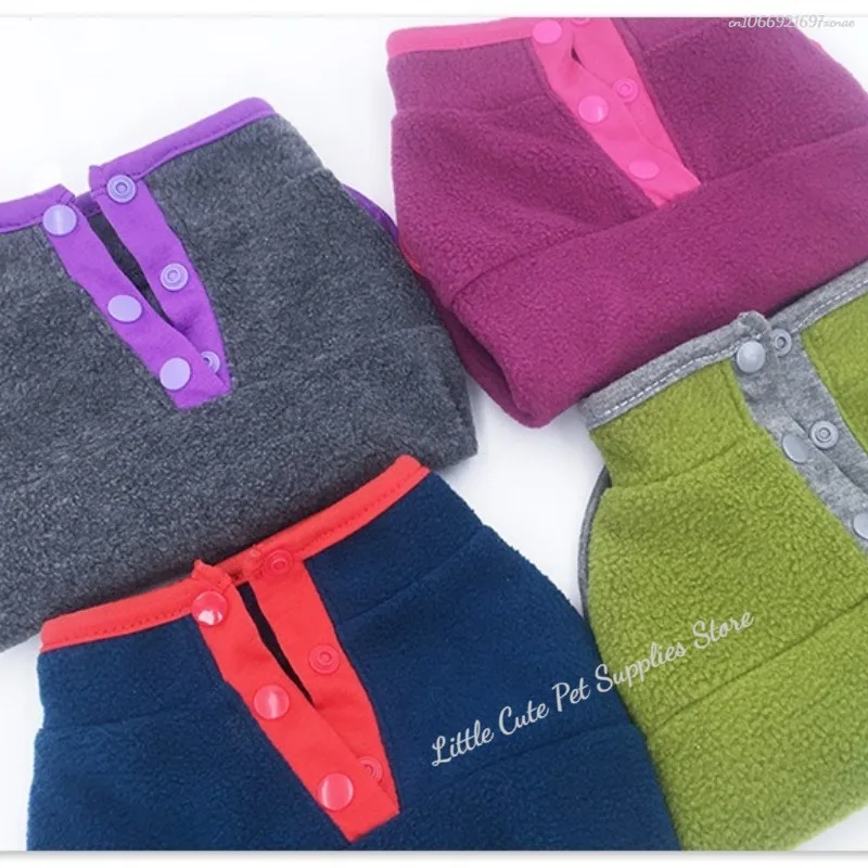 Ropa de invierno para perros, chaleco cálido de lana suave para cachorros y gatos, chaqueta para perros pequeños Shih Tzu Chihuahua, abrigo de Bulldog Francés, disfraz para mascotas