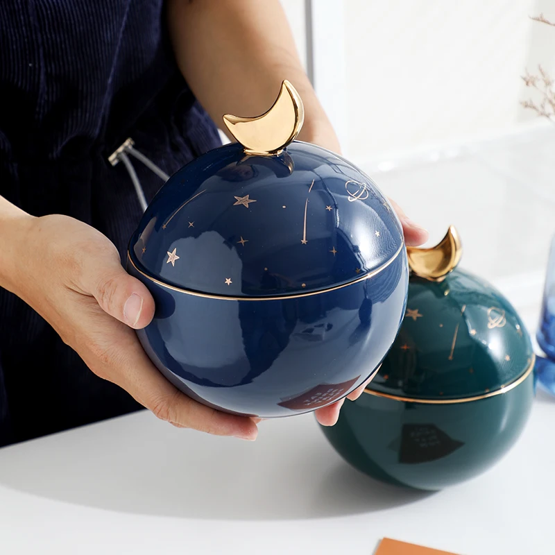 Urnas de cerámica con diseño de planeta para cenizas de mascotas, urnas conmemorativas para perros y gatos, cremación de cenizas, urna funeraria, Anforas, productos para mascotas - imagen 4