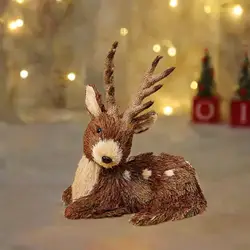 Decoración navideña ciervo – Figura centro mesa segura para mascotas