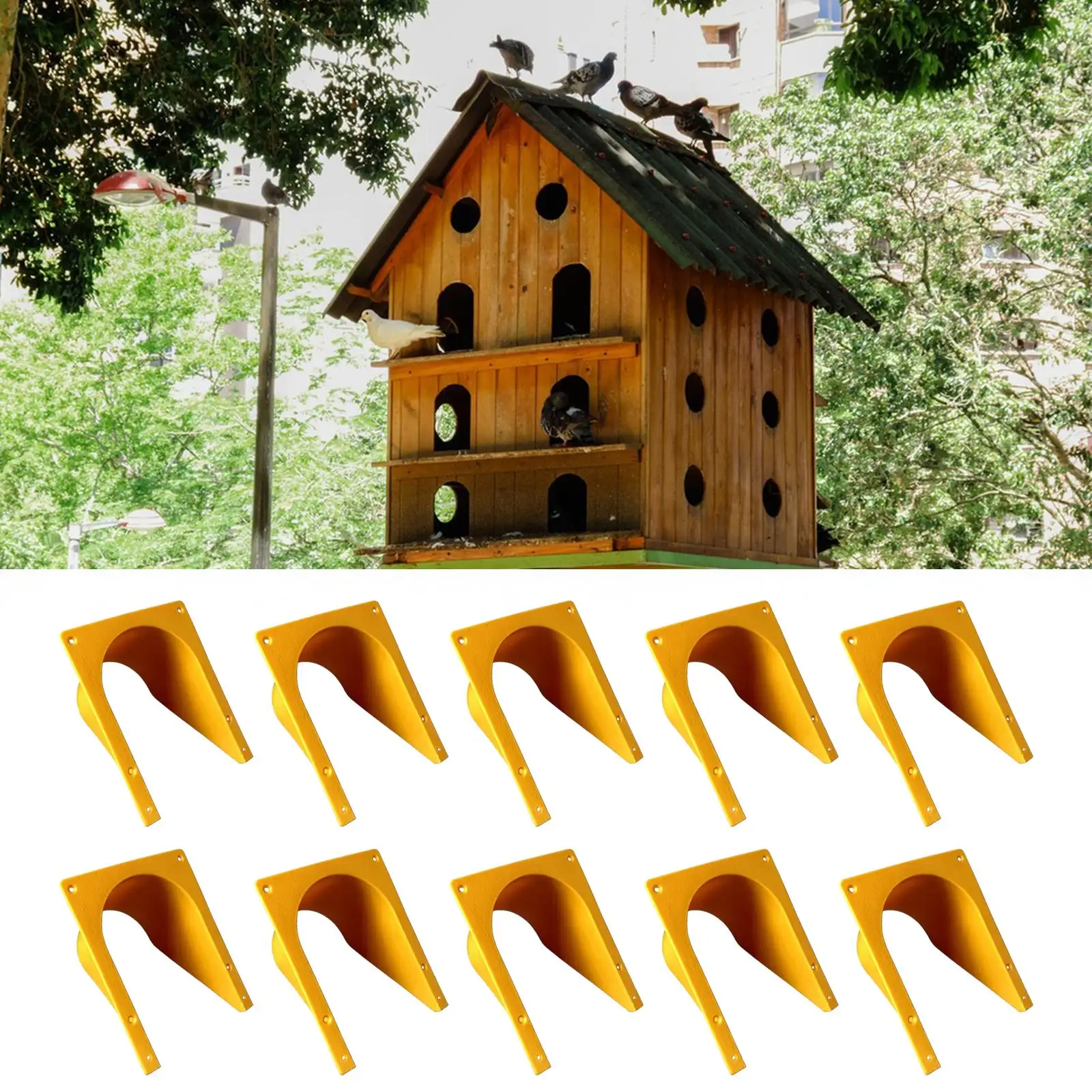 10Pcs Homing Pigeon House Door, Pigeon Equipment, Only in but Not Out Rounded Corner Homing Accessories ,