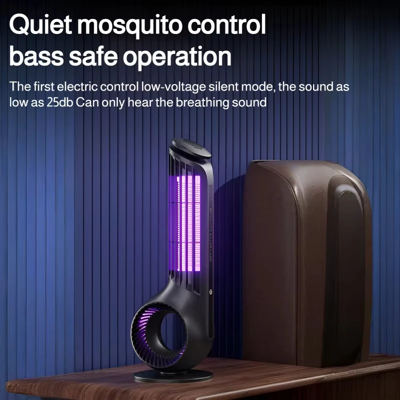 Lámpara antimosquitos eléctrica, repelente de plagas en forma de concha, lámpara LED con carga USB, trampa para mosquitos, novedad de 2025 - imagen 5