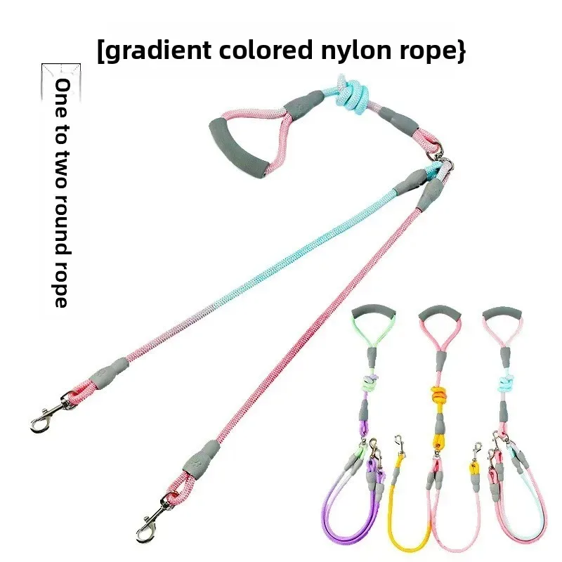 Accesorios para cachorros, traje flexible para perros, suministros para mascotas, Collar para perros, collares con correa, accesorio, arnés grande, cuerda de tracción de doble cabeza - imagen 3