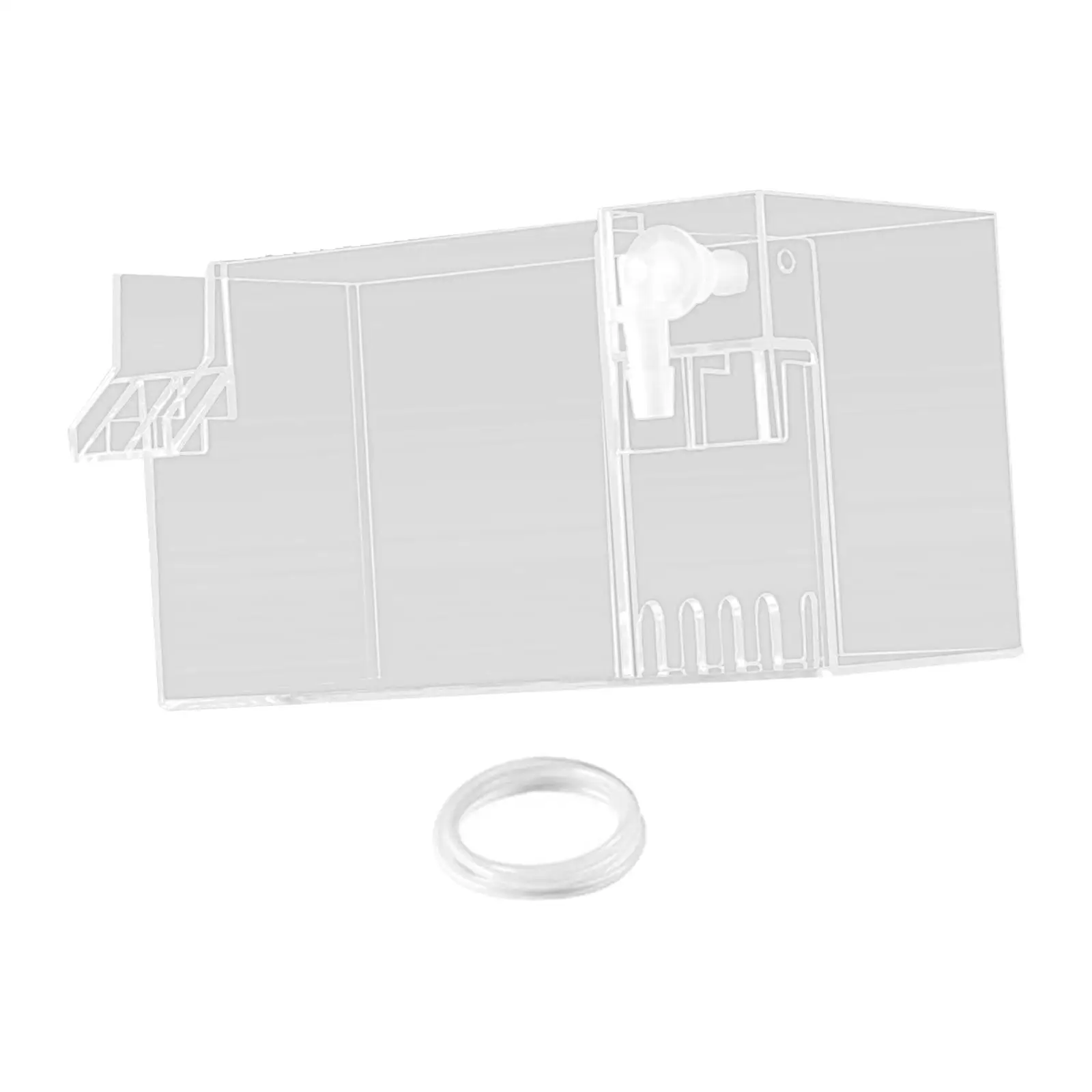 Fish Tank External Filter Box Quiet Drip Water Flow Box Hang on Filter Box Drawer Filter Box for Small Fish Tank Turtle Tank