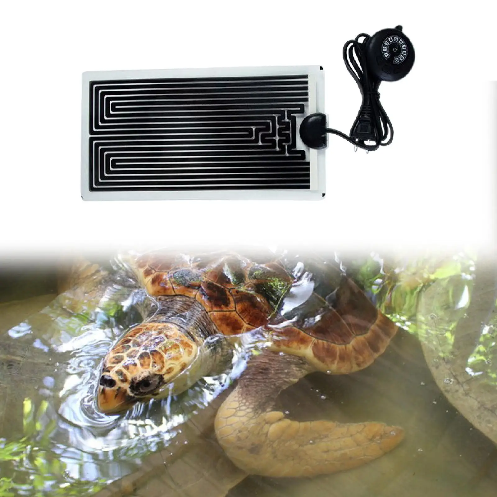 Reptile Heating Pad Portable Electric Multipurpose Under Tank Terrarium Heating Mat for Gecko Frogs Turtles Tortoise Snake
