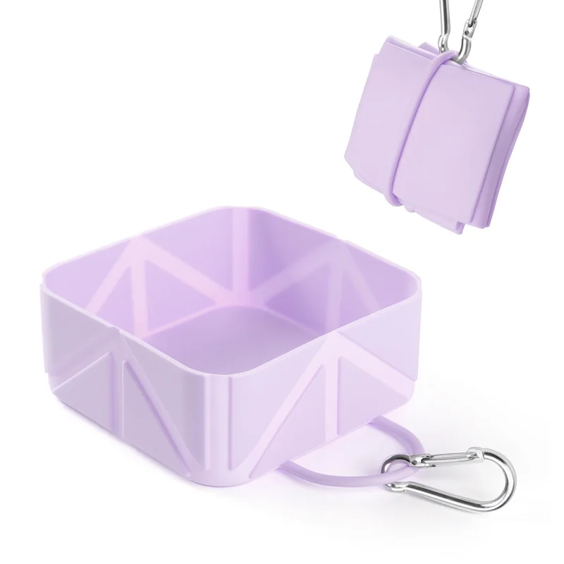 Tazón plegable de silicona portátil para perros, gatos y cachorros - imagen 2
