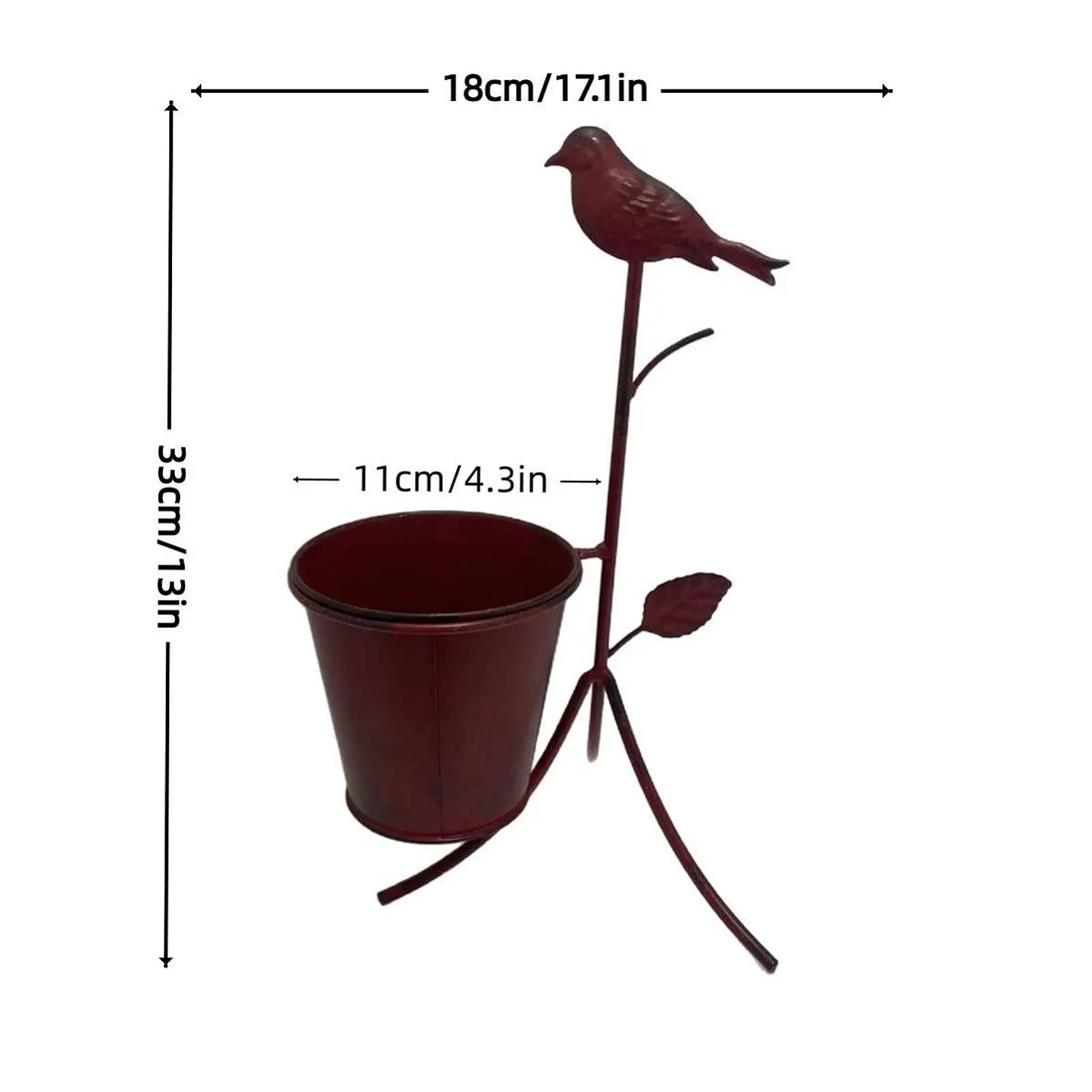 Metal Planter Stand,Creative,Sturdy,Ornament,Rustic,Outdoor Flower Pot Holder Decorative for Garden Porch Lawn Deck Decor Metal Planter Stand,Creative,Sturdy,Ornament,Rustic,Outdoor Flower Pot Holder Decorative for Garden Porch Lawn Deck Decor