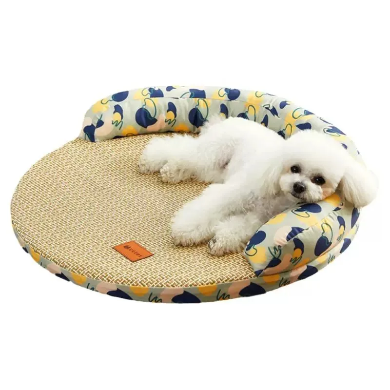 Cama de verano para perros pequeños y medianos, colchoneta refrescante transpirable para dormir para perros, cama lavable para cachorros, perrera, suministros para mascotas - imagen 5