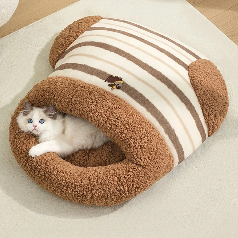 Winter Cat Bed Pet Cats Dog Sleeping Bag Sofa Puppy Kitten Dogs Cat Accessories Sleeping Beds Catnap Mat Pets Cats Supplies - imagen 4