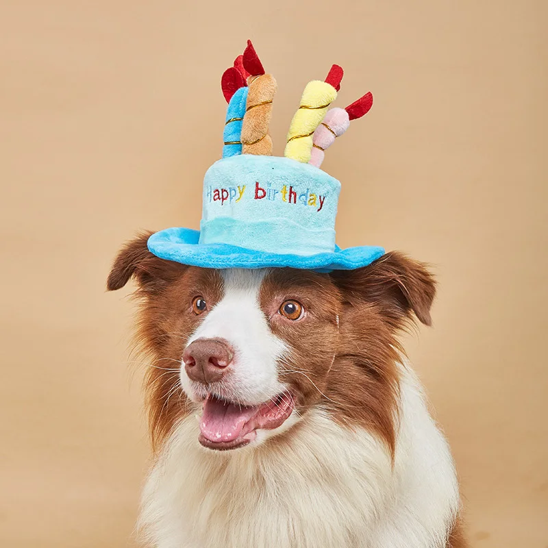 Sombrero para perro mascota para fiesta de cumpleaños, sombreros ajustables para perros, disfraces para perros y gatos, sombrero de vestir para el cuidado de cachorros, suministros para mascotas - imagen 2