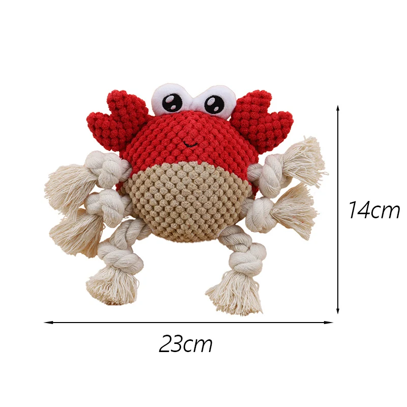 Juguetes para masticar para perros grandes de pana fuerte, bonito juguete para mascotas de dibujos animados con chirrido para perros medianos y grandes, suministros para mascotas Border Collie Weimaraner - imagen 2