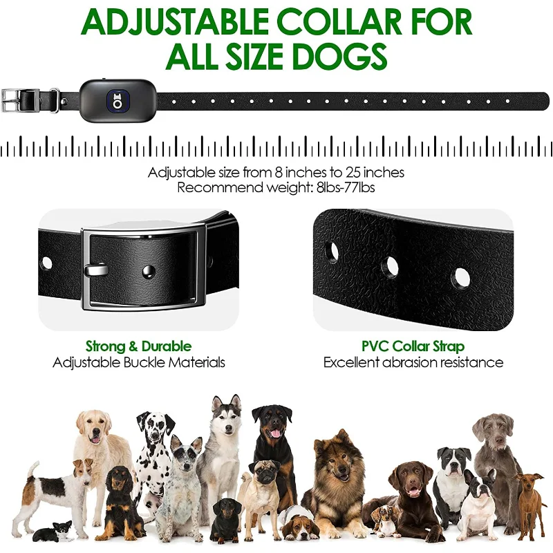 Collar de entrenamiento remoto inalámbrico 2 en 1 para perro, valla impermeable/recargable, sistema de contención, rango de radio de 16 pies a 393 pies - imagen 4