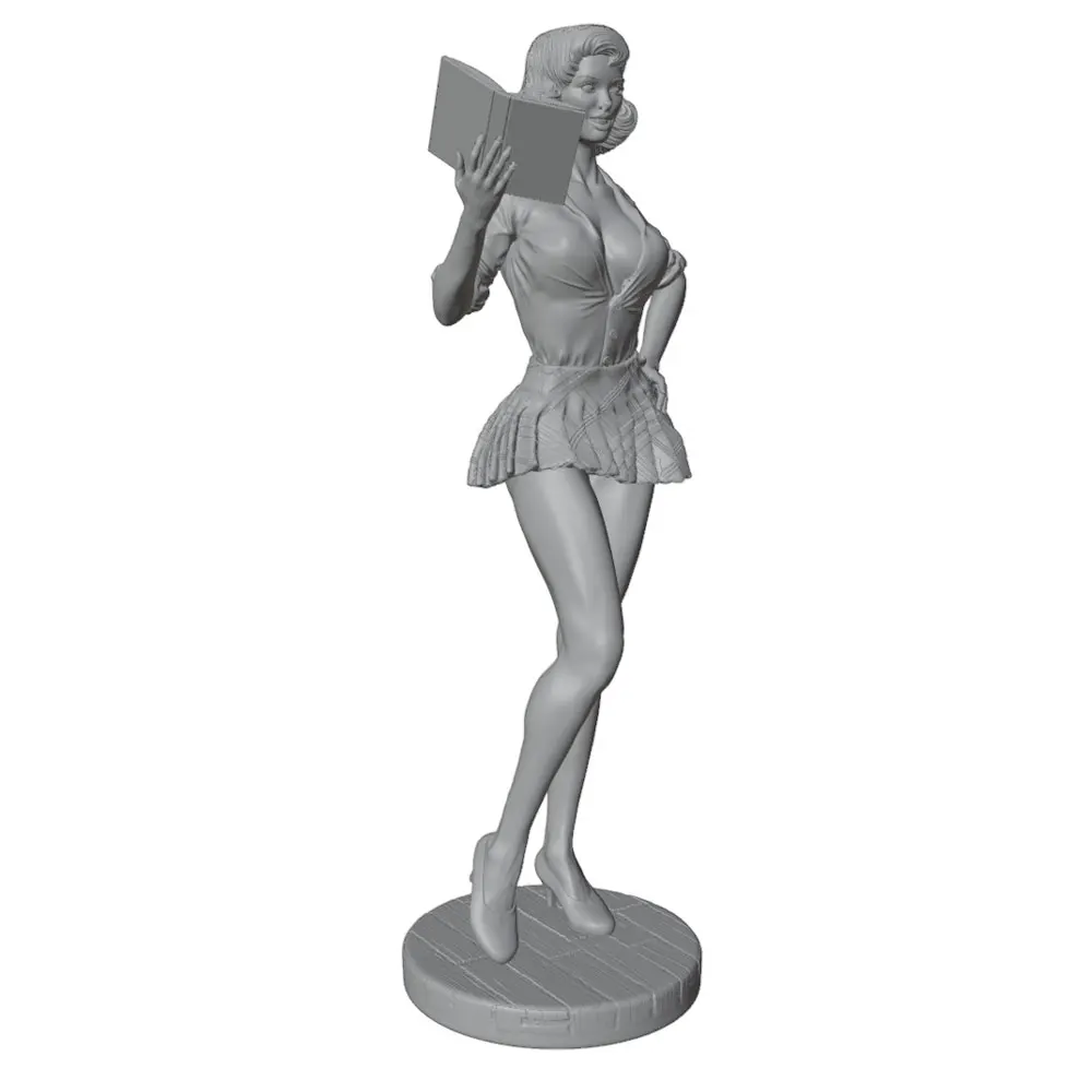Figura decorativa profesor con libro sin pintar para gatos y perros - imagen 5