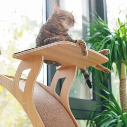 Árbol para gatos con cubierta y nido grande – Rascador juguete
