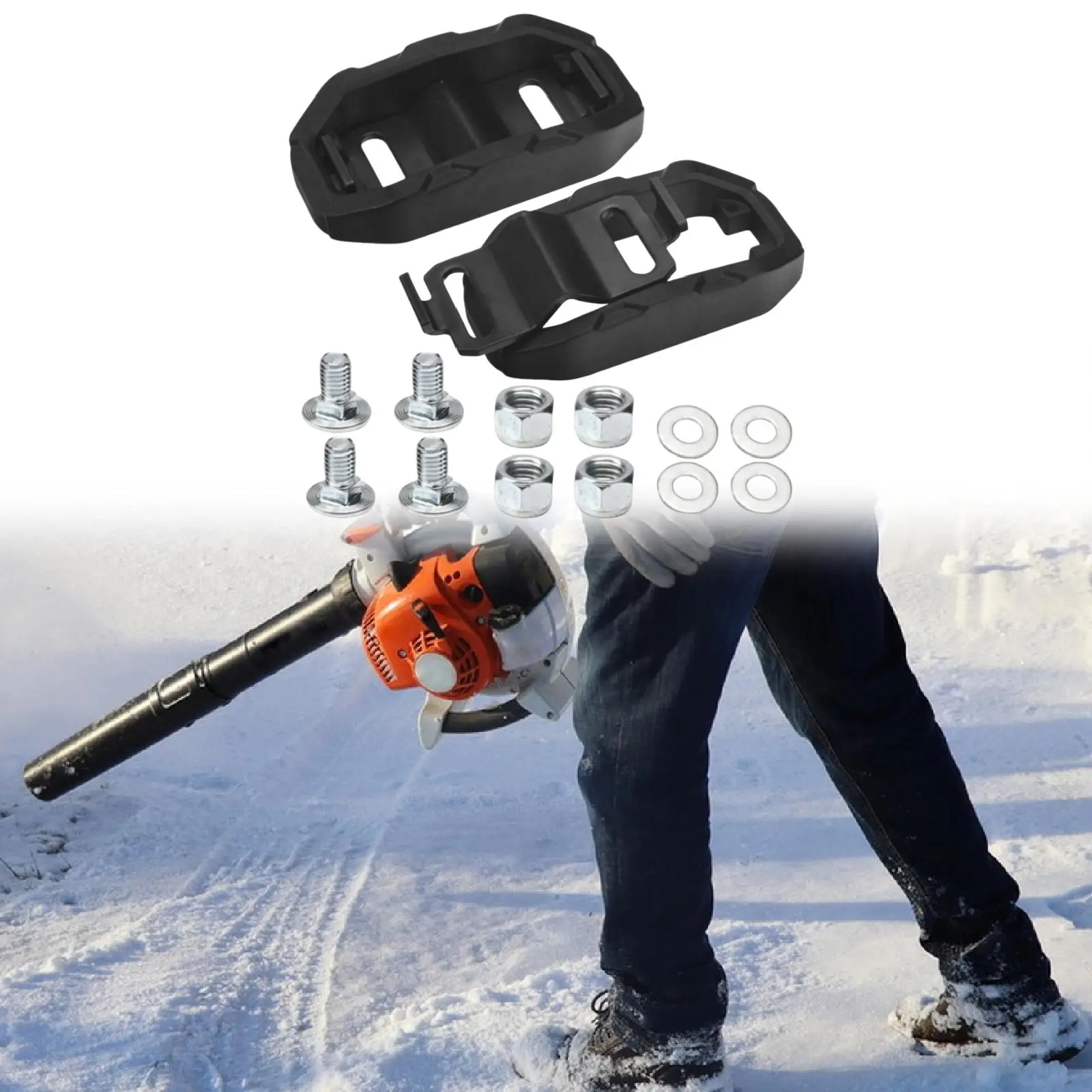 Snow Blower Skid Plate Shoes,Maintenance Equipment Spare Repair 72600300 Skid Plate Shoe Kit Replaces for 926027 939003 920001