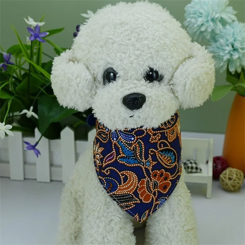 Collar para perro cachorro de estilo nacional con bufanda triangular, pañuelos ajustables para mascotas para perros pequeños y medianos, Baberos Beagle mascotas, bufandas - imagen 4