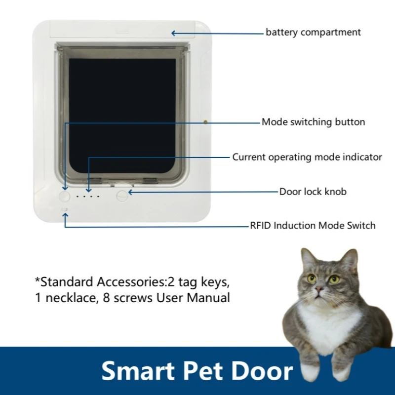 Puerta automática RFID para gatos con sensor de entrada - imagen 5