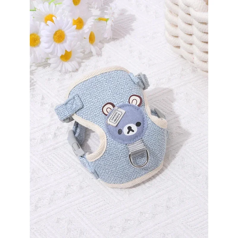 Niedliches, ultrakleines Haustierleinen-Set – Halsband und Brustgurt für Malteser, Chihuahua-Welpen - imagen 5