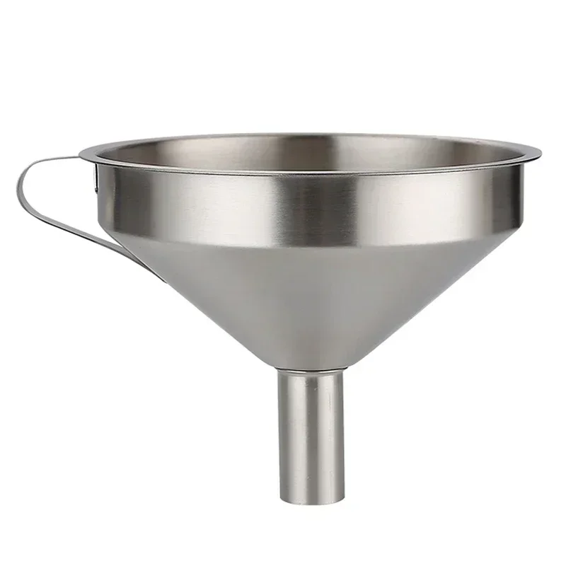 Embudo de acero inoxidable para el hogar, herramientas de cocina para conservas, Mini embudo pequeño para vino, aceite, embudo de Metal líquido, herramientas de cocina, 1 Uds. - imagen 3