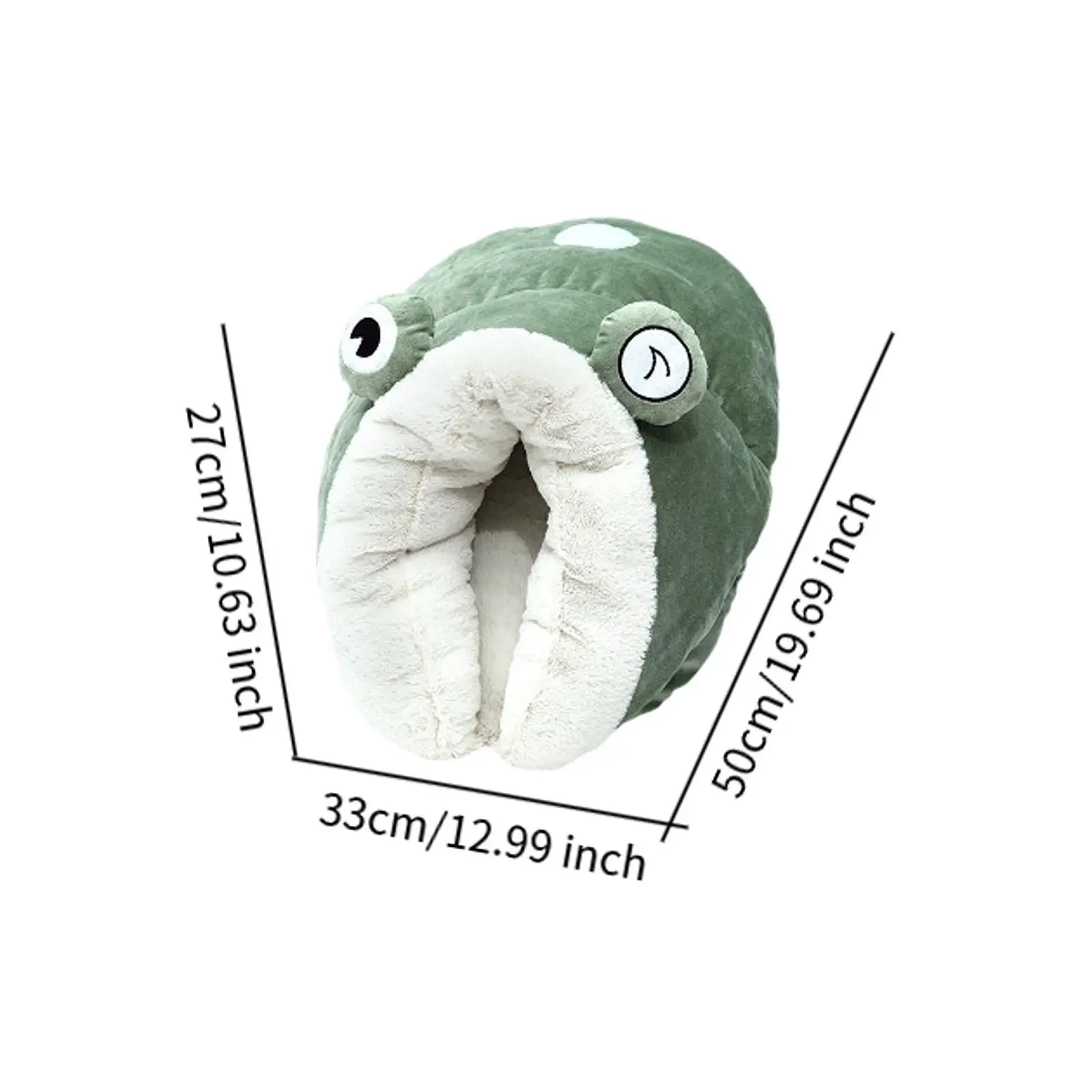 Cat Cave Bed Plush Burrowing Cave Anti Slip Bottom Hooded Cute Cat Hut Sleeping Bag Winter Warm Pet Bed for Indoor Gift Puppy