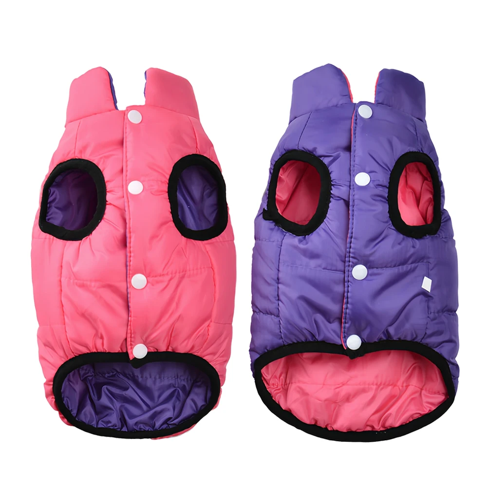 Abrigo para perro, ropa Reversible para mascotas, para perros pequeños y medianos, gato, Otoño Invierno, chaqueta para cachorro a prueba de viento, disfraz, trajes para Chihuahua y Pug - imagen 2