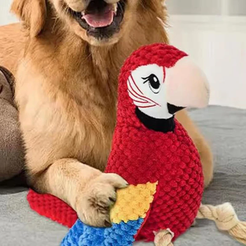 Juguete dental de felpa irrompible para perros - sonido y salud bucal - imagen 3