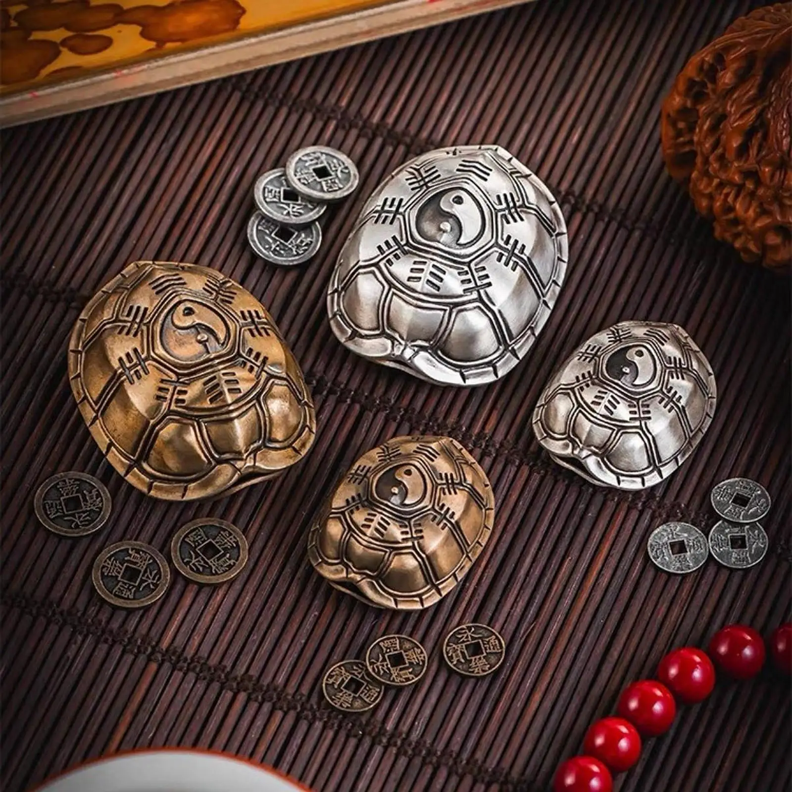 Turtle Shell Statue Chinese Decor Turtle Shell Pendant ,Crafts ,Creative, Household Prop Ornaments for Office Home