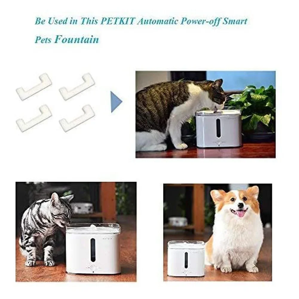 PETKIT EVERSWEET 2 filtros de preespuma para fuente de agua para mascotas, filtros de repuesto, 4 piezas (espuma blanca) - imagen 4