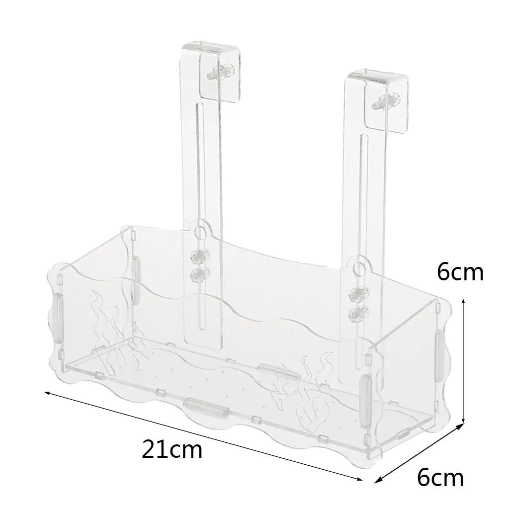 Acrylic Aquatic Plant Cup Pot Holder Aquarium Live Plant Glass Pot