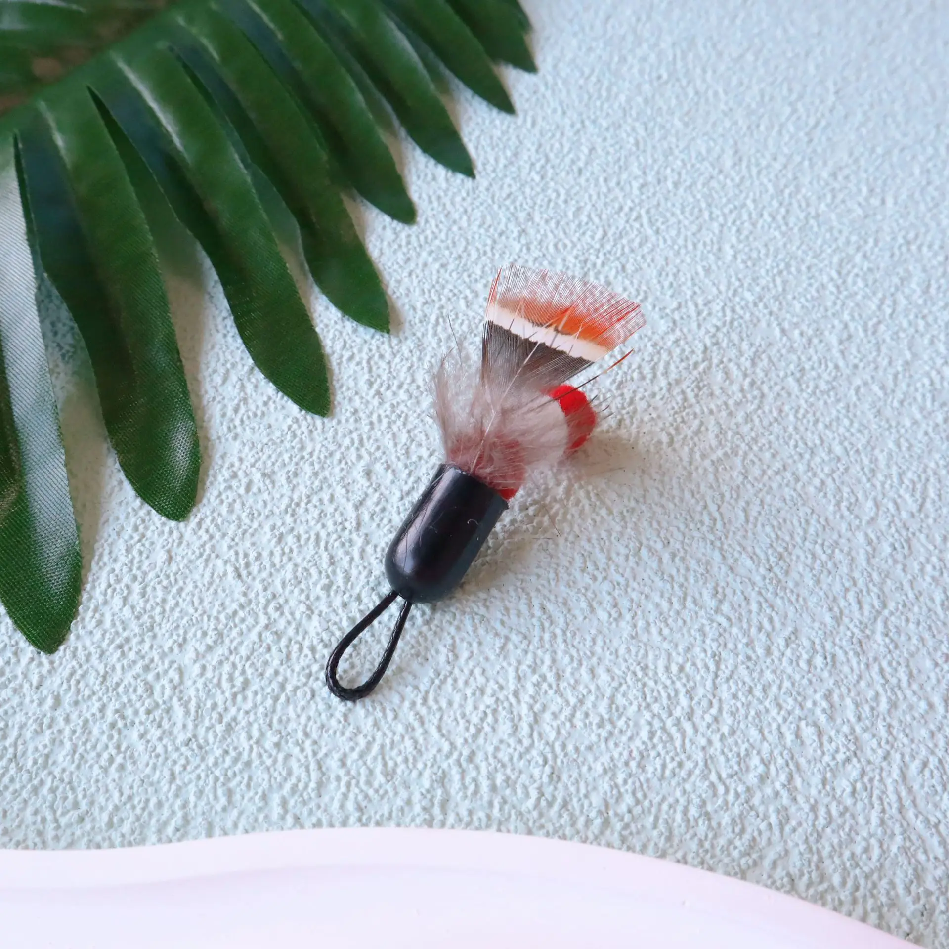 Accesorios interactivos de juguete de plumas de gato, juguete falso con campana de repuesto, juguetes de entrenamiento para gatitos - imagen 2