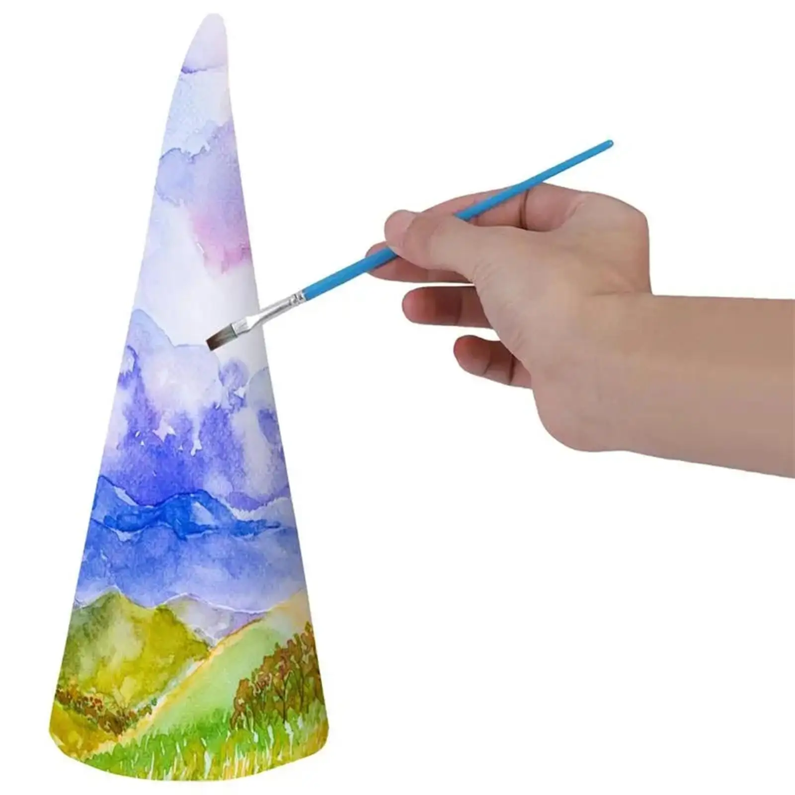 2x5Pcs Foam Cones for Crafts Christmas Tree Project for Children Kids Festival
