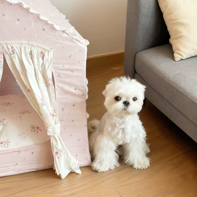Cama tienda de campaña para gatos y perros - Princesa, 4 estaciones - imagen 5