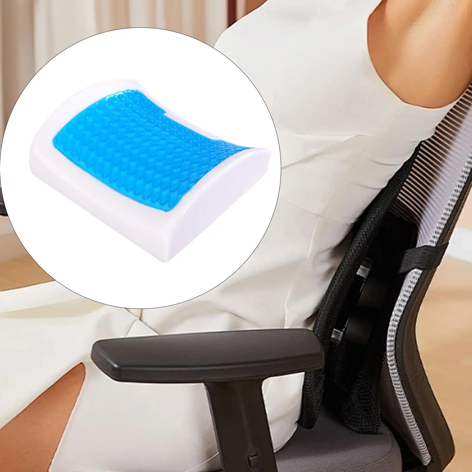 Office Back Support Cushion,Ergonomic,Lightweight,Soft Slow Return Back Support