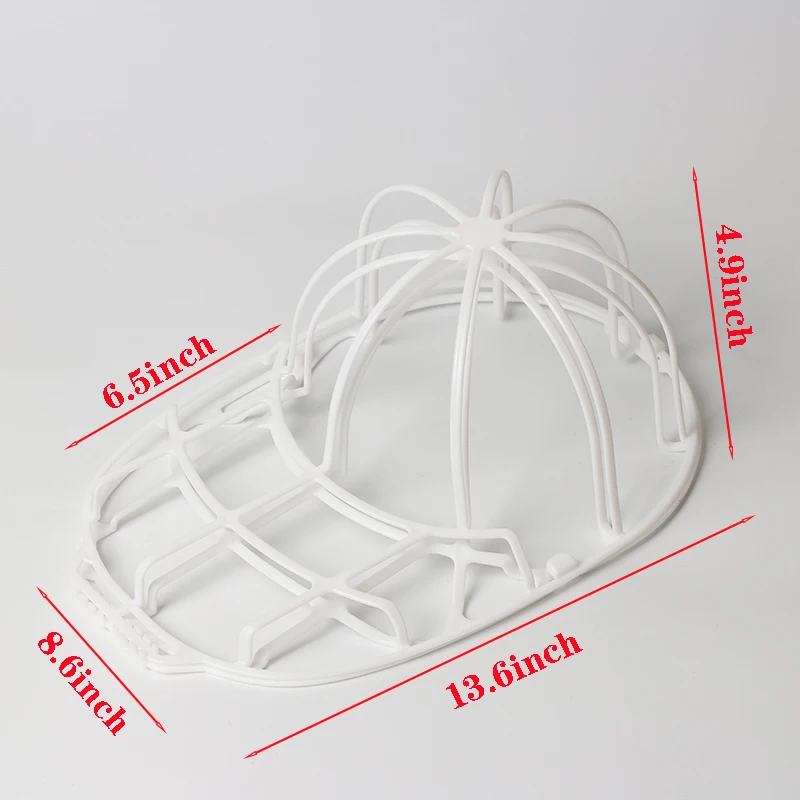 Arandelas de sombreros de béisbol, limpiadores de sombreros aptos para adultos y niños, marco de lavadora, jaula de almacenamiento, Protector de sombreros, estantes para lavadora, 1 pieza - imagen 5