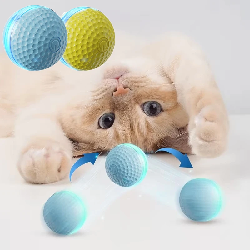 Juguetes interactivos inteligentes para gatos, pelota para interiores, 2 modos, recargable, bola móvil automática para mascotas, juguete interactivo para gatos y gatitos