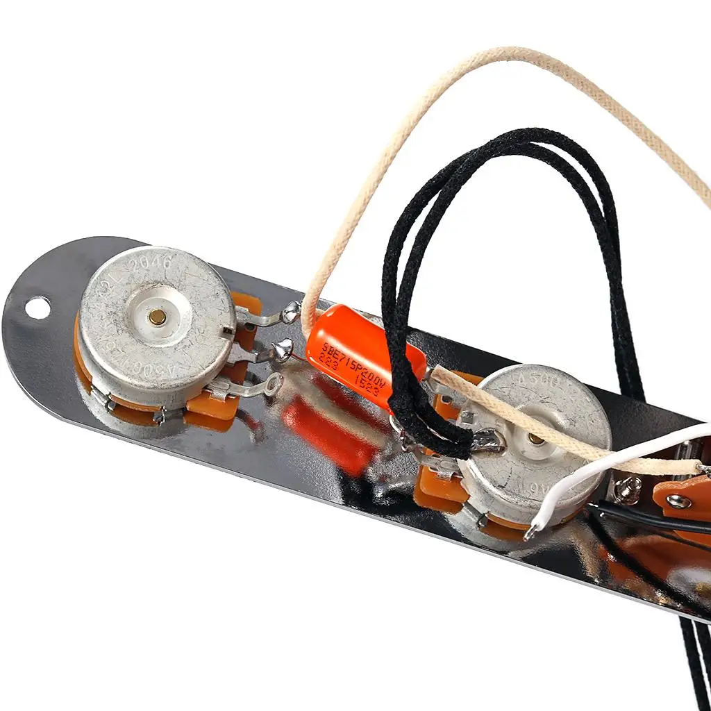3 Way Prewired Control Plate Guitar Parts Components with Wiring Harness 3 Way Prewired Control Plate Guitar Parts Components with Wiring Harness