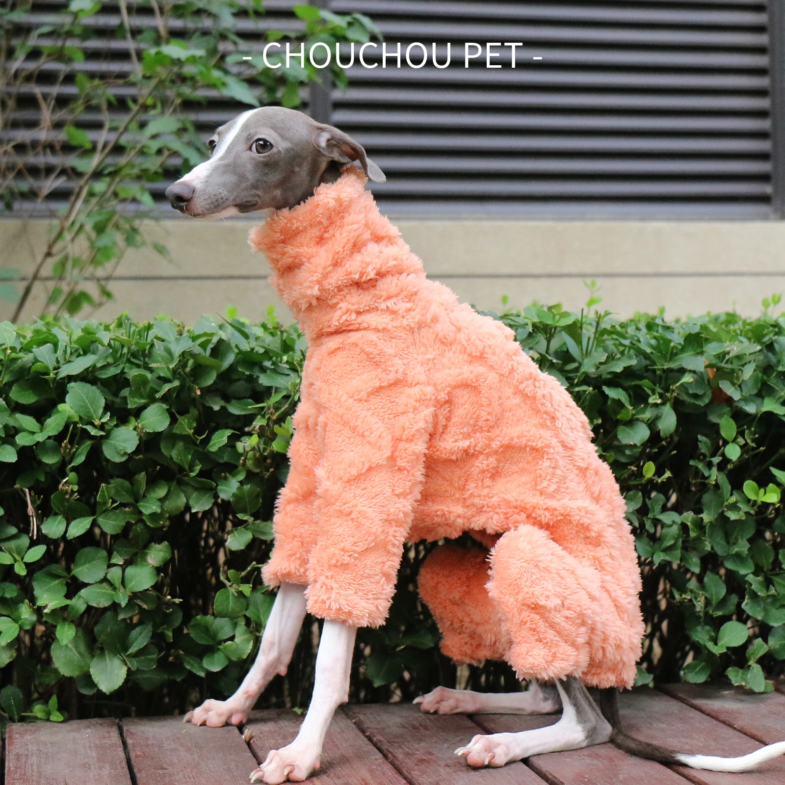 Pijamas de lana de doble cara para cachorros, ropa cálida de Galgo Italiano, ropa de cuatro patas, suave y cómoda, invierno, nuevo patrón - imagen 4