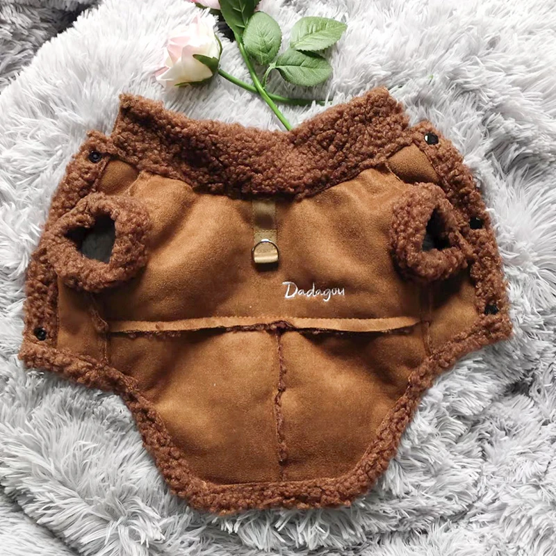 Chaqueta de perro de estilo británico, ropa cálida de invierno para perros pequeños, disfraz para cachorros, abrigo para Chihuahua, trajes para mascotas Pug Yorkie - imagen 3